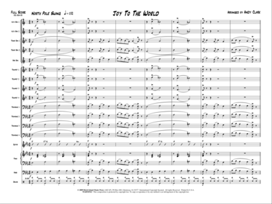Joy To The World Jazz Ensemble scores gallery preview page 2