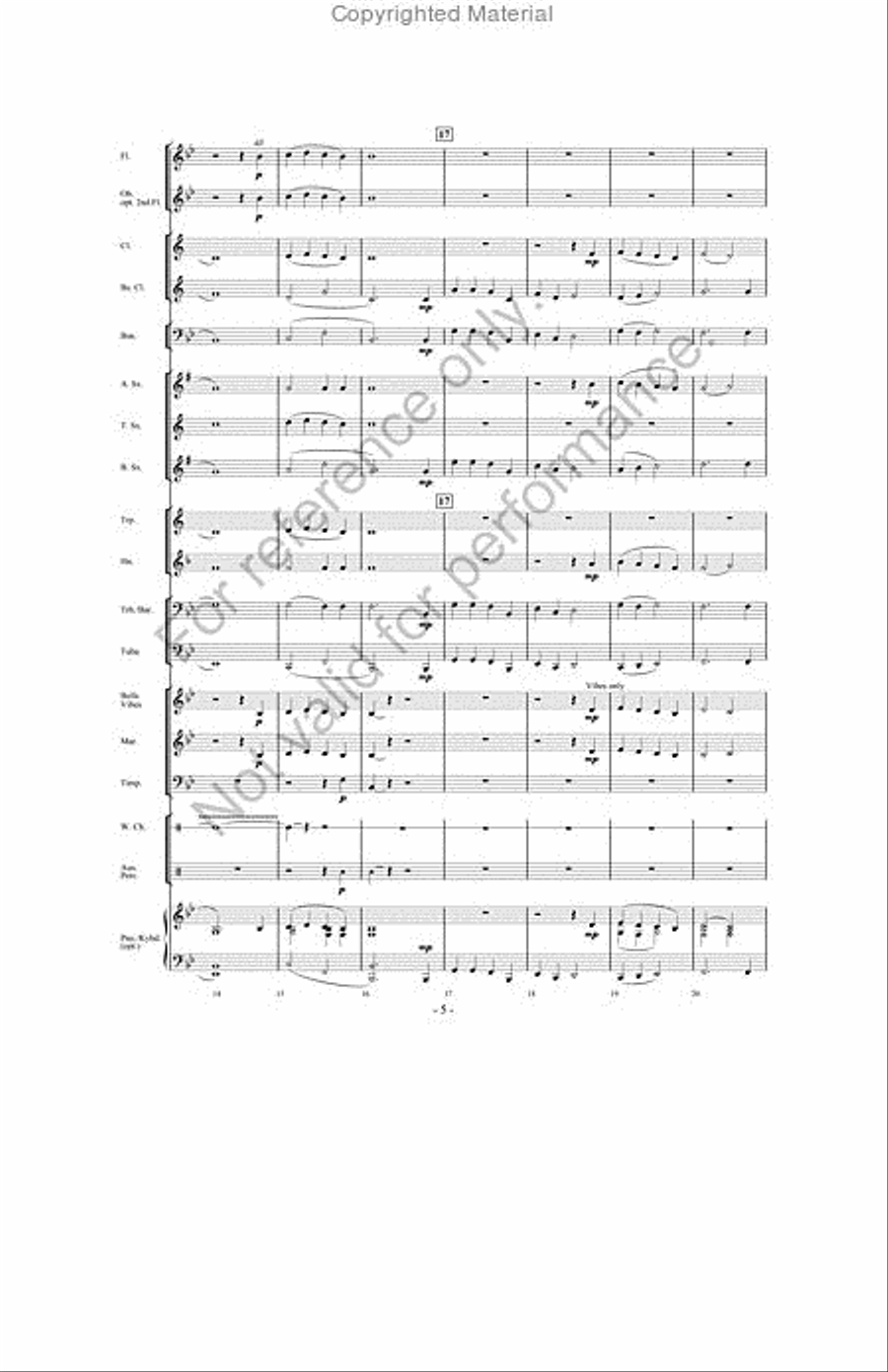 A Song For Peace A Song For Peace Concert Band scores gallery preview page 4