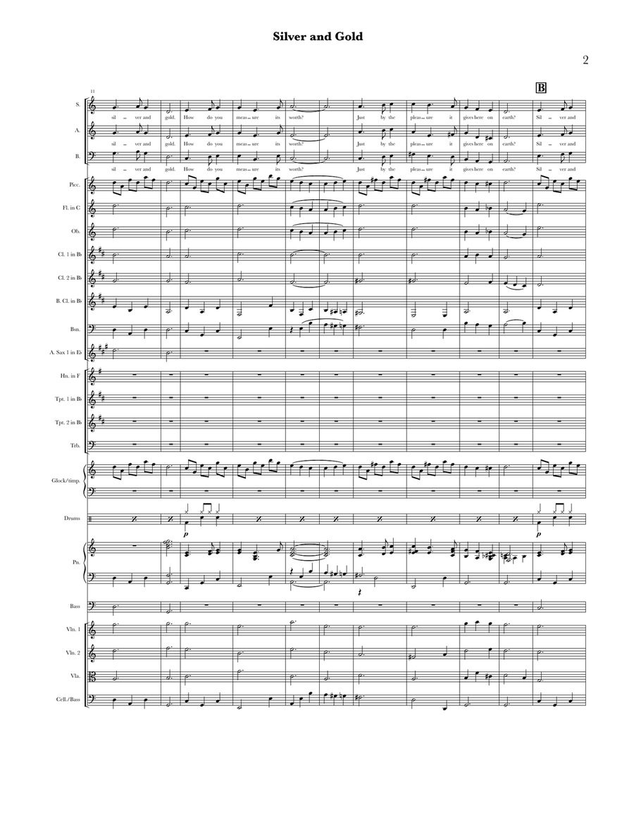 Silver And Gold Silver And Gold Chamber Music scores gallery preview page 2