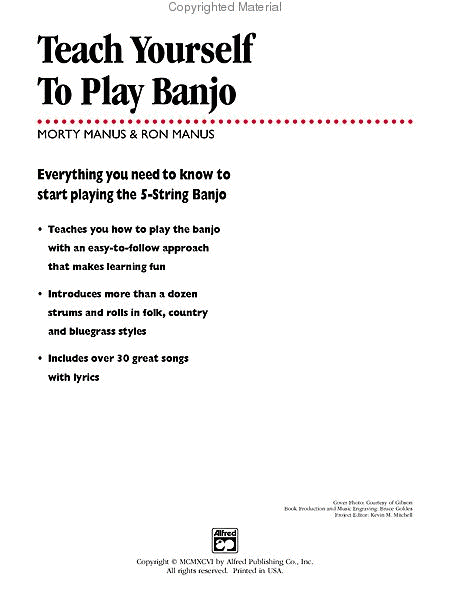 Teach Yourself To Play 5-String Banjo - Book