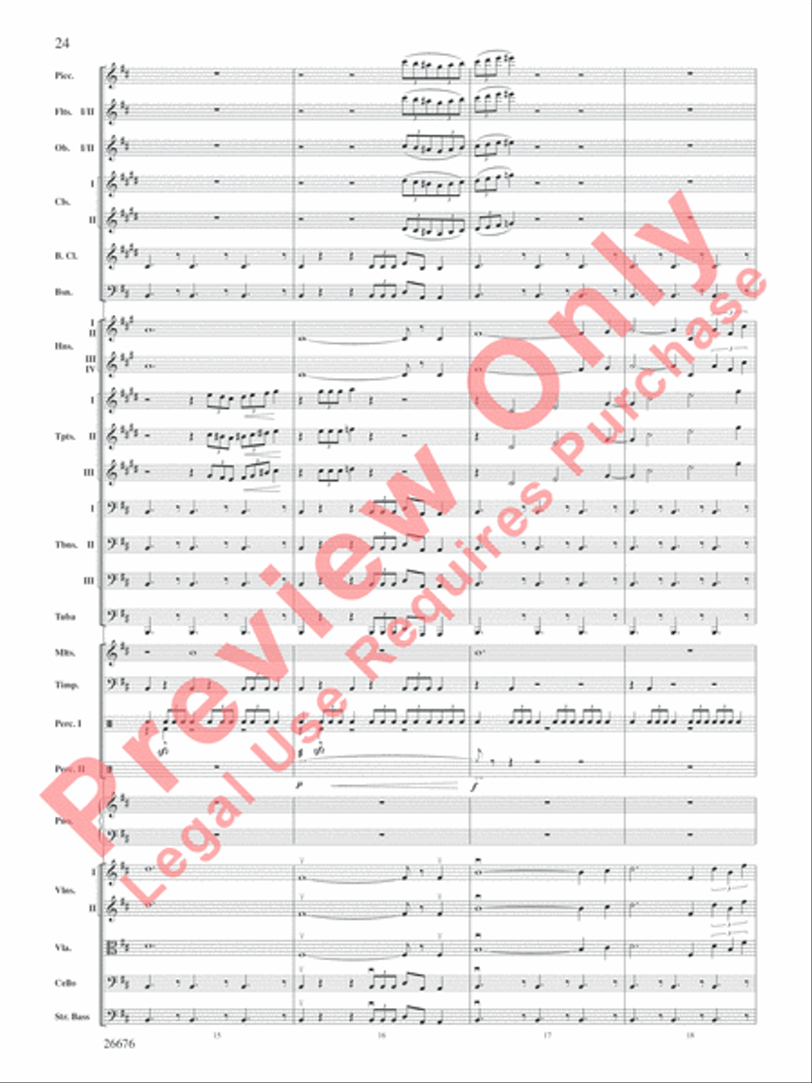 Star Wars Epic -- Part I, Suite from the Full Orchestra scores gallery preview page 25