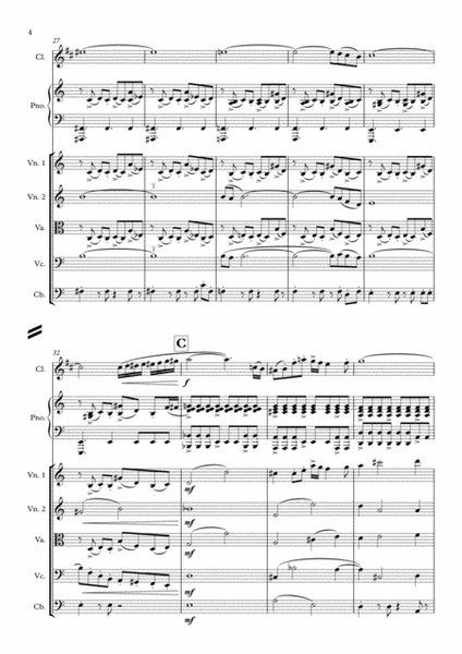 Libertango for String quintet, Clarinet, Piano image number null