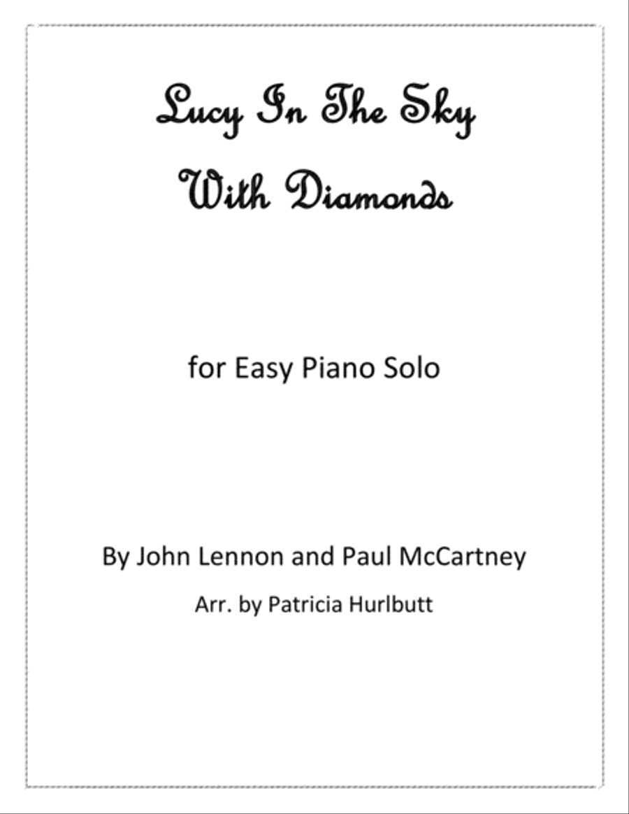 Lucy In The Sky With Diamonds Easy Piano scores gallery preview page 1
