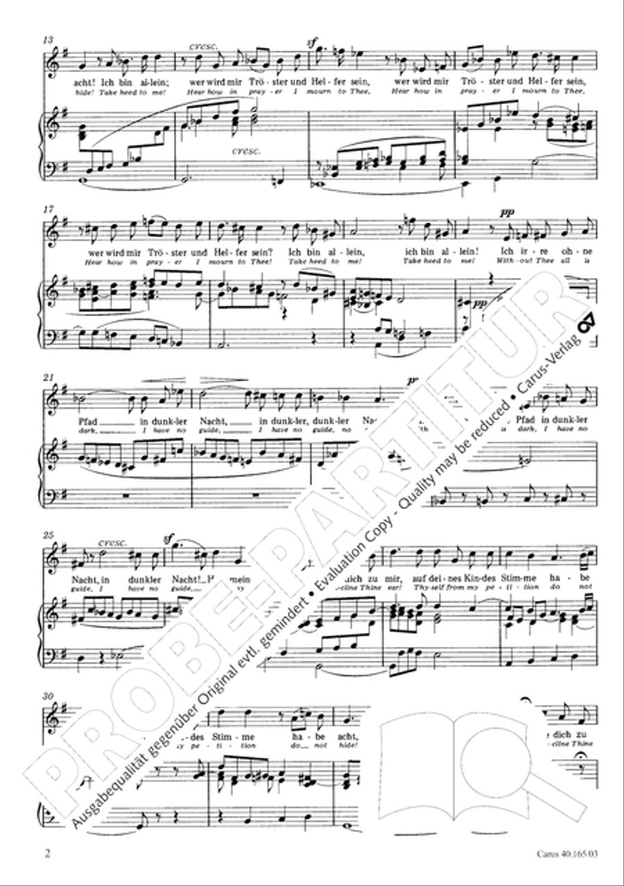 Hor mein Bitten (2 Fassungen) Organ scores gallery preview page 7