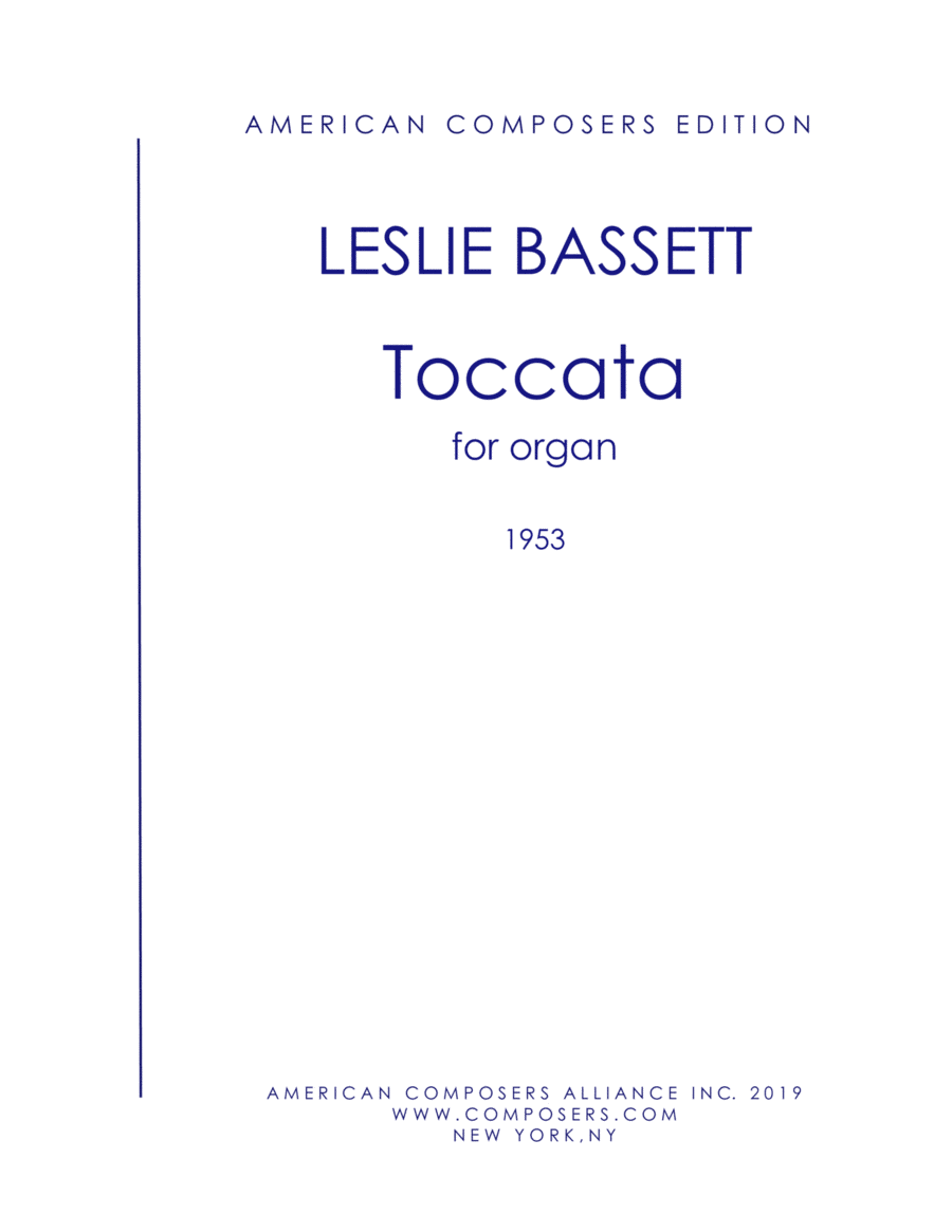 [Bassett] Toccata Organ Solo scores gallery preview page 1