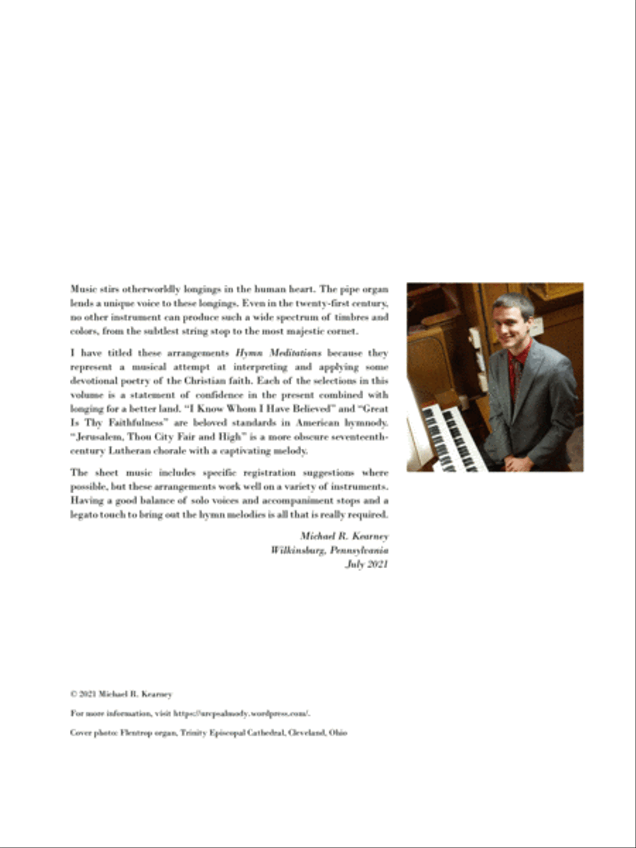 Kearney: Hymn Meditations, vol. 1 Organ Solo scores gallery preview page 2