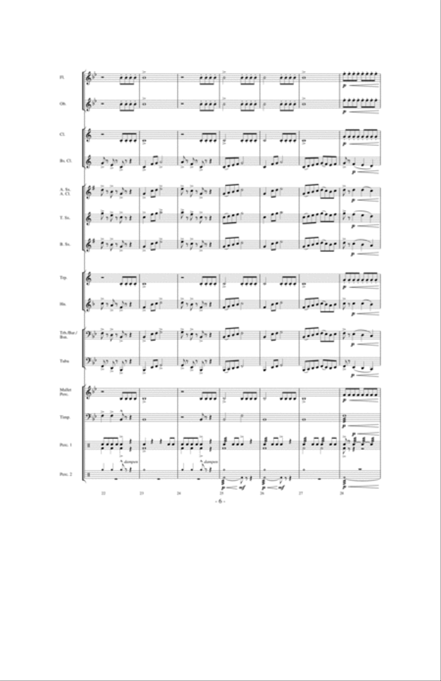 March Grandioso Concert Band scores gallery preview page 5