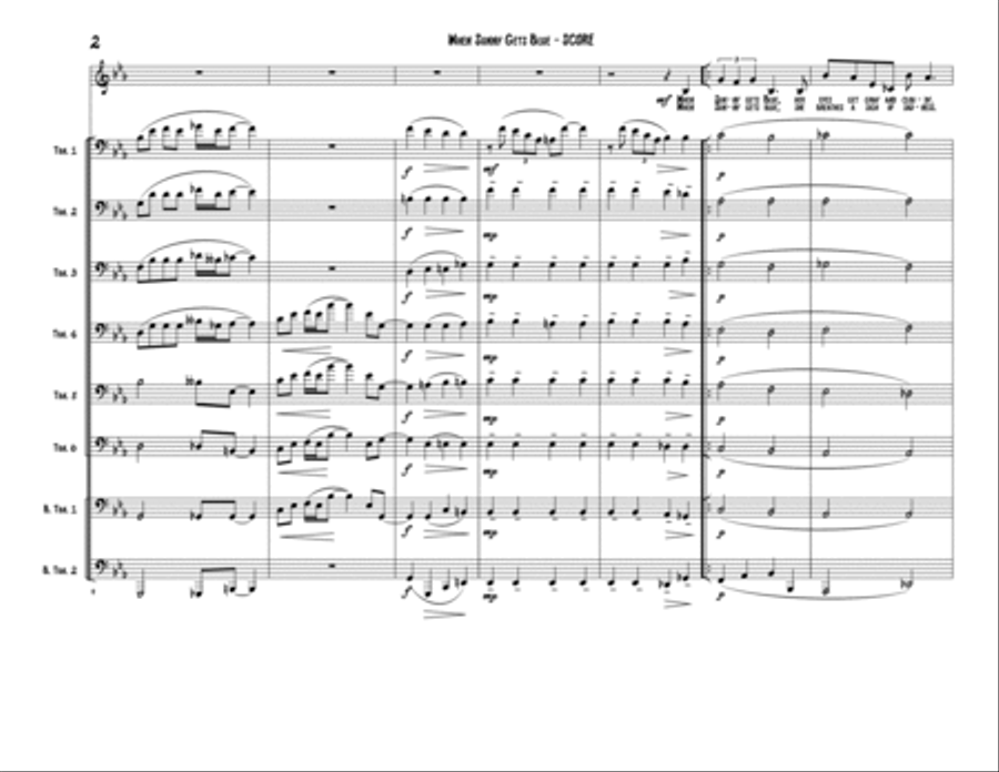 When Sunny Gets Blue When Sunny Gets Blue Chamber Orchestra scores gallery preview page 2