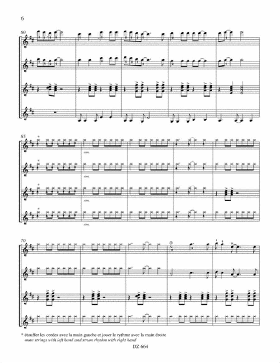 Lucky Man - Flower Power Suite Guitar Ensemble scores gallery preview page 6