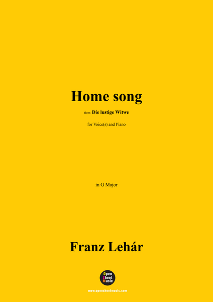 Lehár-Home song,in G Major