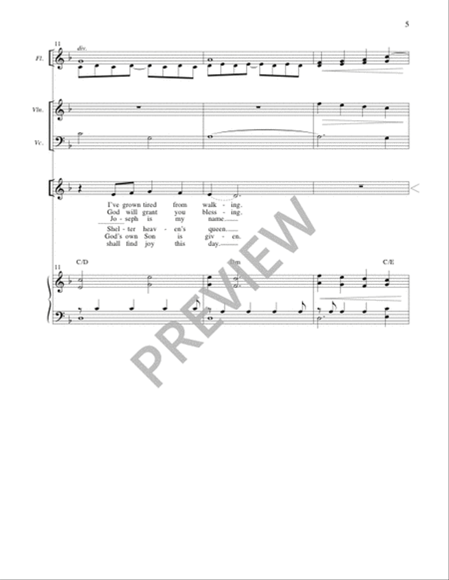 Posada - Full Score and Parts 4-Part scores gallery preview page 4