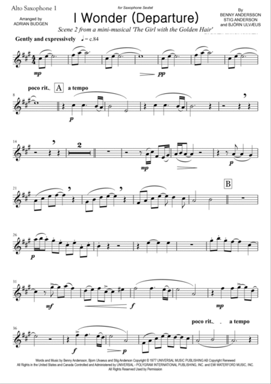 I Wonder Woodwind Ensemble scores gallery preview page 4