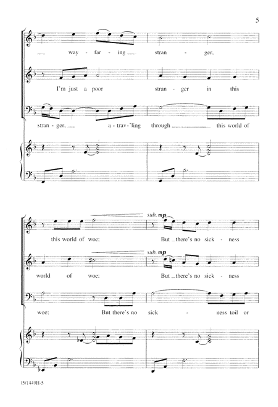 Poor Wayfaring Stranger TTB scores gallery preview page 5