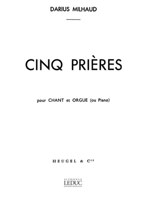 Book cover for 5 Prières Op.231c
