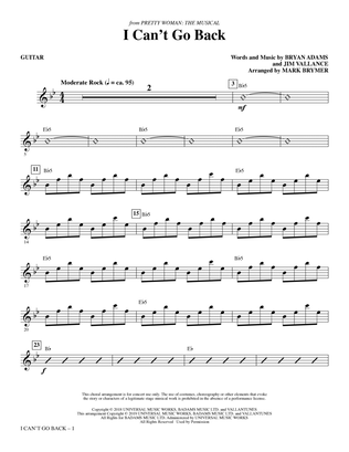 I Can't Go Back (from Pretty Woman: The Musical) (arr. Mark Brymer) - Synthesizer