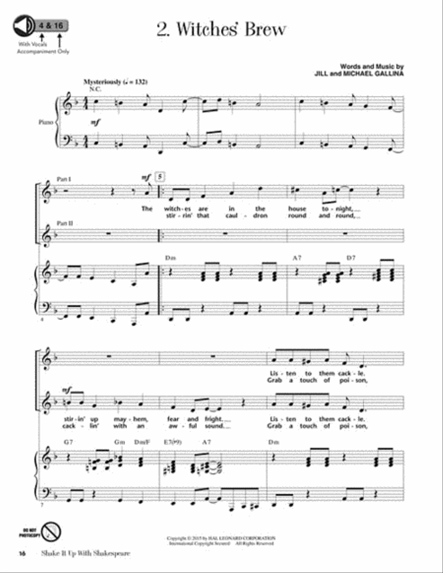 Shake It Up with Shakespeare Choir scores gallery preview page 3