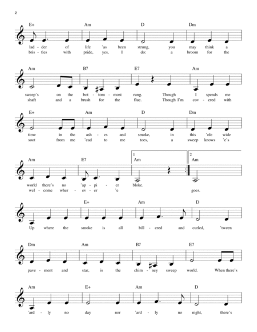Chim Chim Cher-ee (from Mary Poppins) Piano scores gallery preview page 2