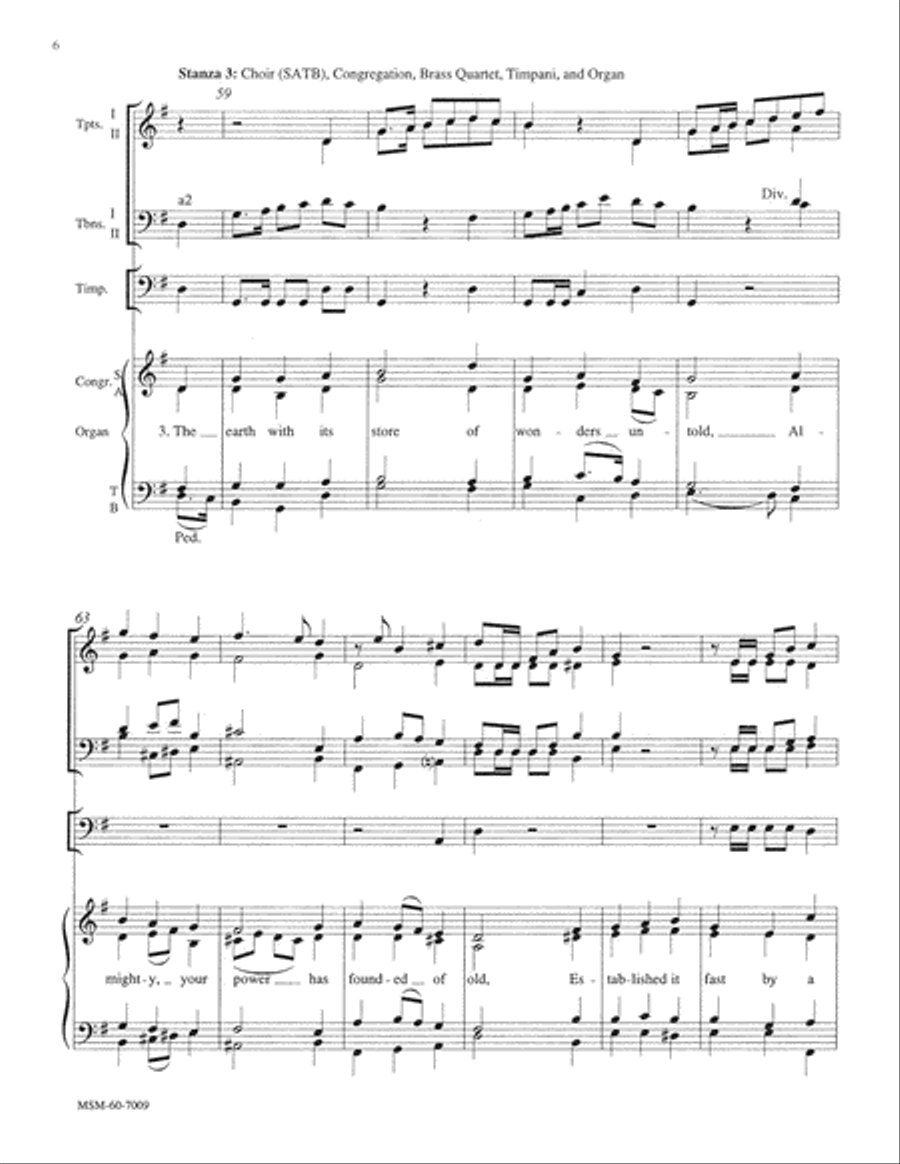 Oh, Worship the King Oh, Worship the King Choir scores gallery preview page 6