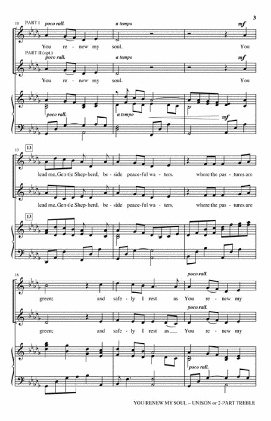 You Renew My Soul You Renew My Soul Unison Choir scores gallery preview page 3
