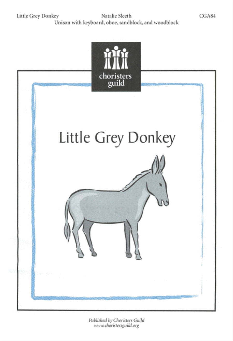Little Grey Donkey Unison Choir scores gallery preview page 1