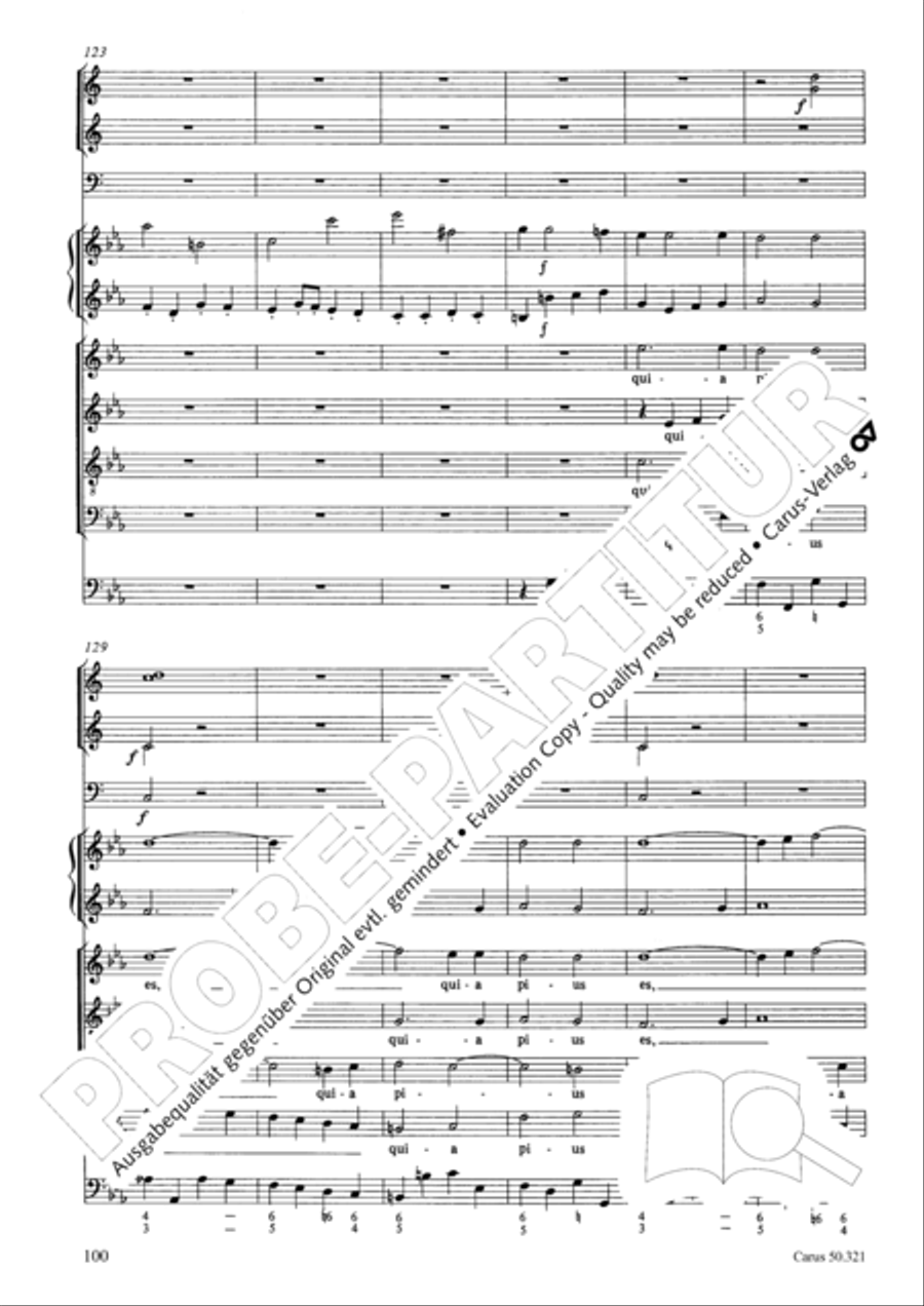 Requiem in C minor 4-Part scores gallery preview page 106