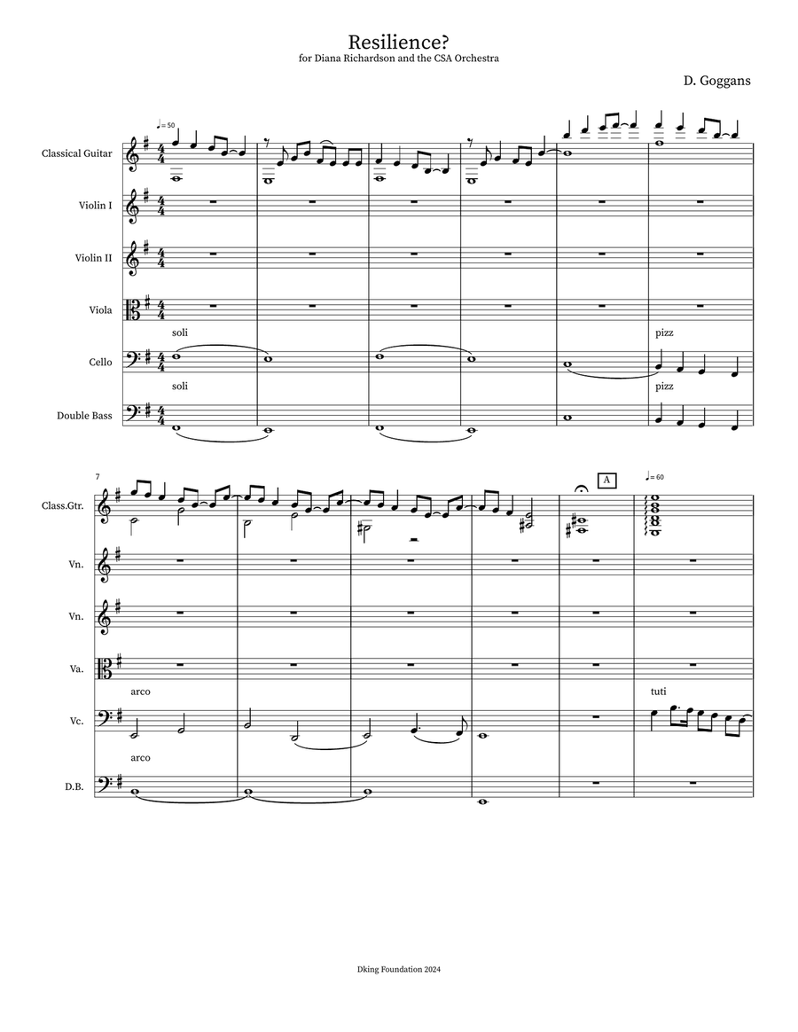 Resilience? Orchestra scores gallery preview page 1