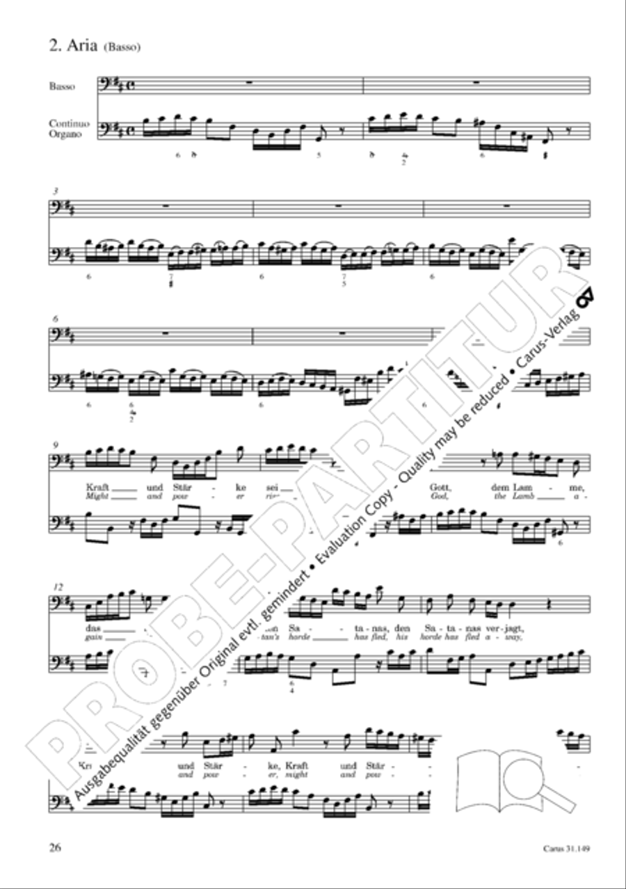 The voice of rejoicing and hope (Man singet mit Freuden vom Sieg) 4-Part scores gallery preview page 27