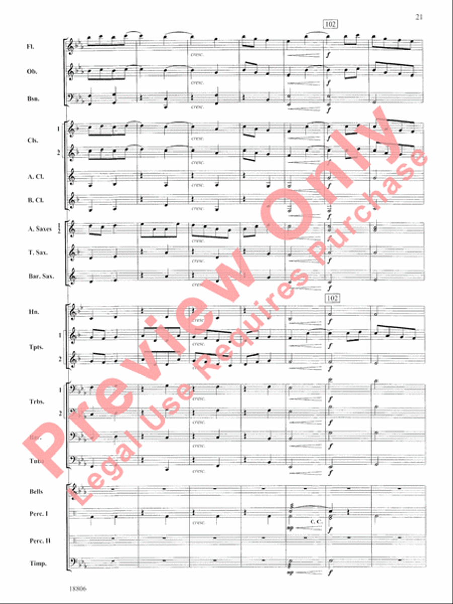 Quintology Quintology Concert Band scores gallery preview page 22