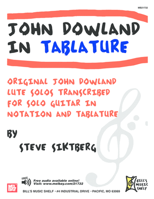 Book cover for John Dowland in Tablature