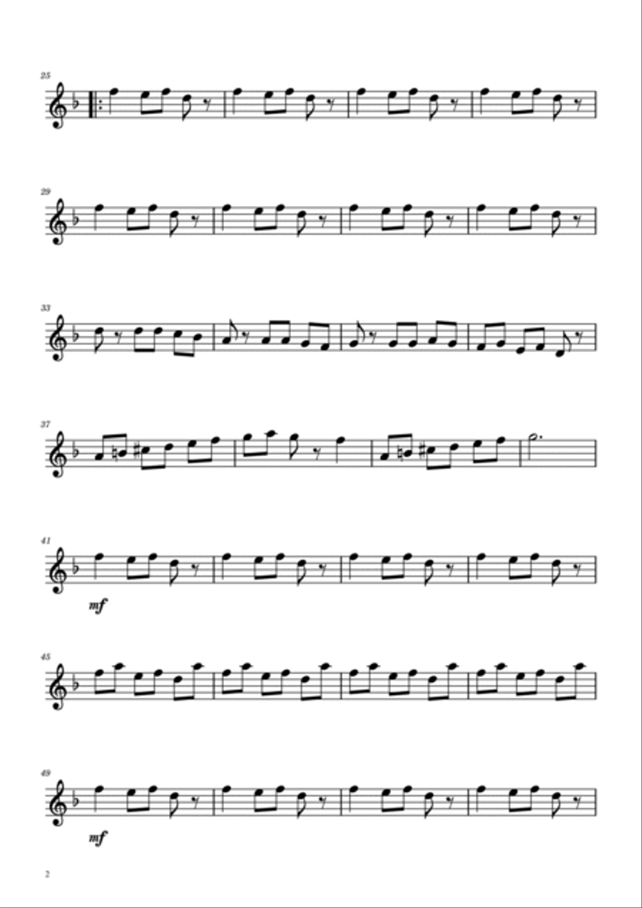 Carol of the Bells - Violin Duet Carol of the Bells - Violin Duet String Duet scores gallery preview page 5
