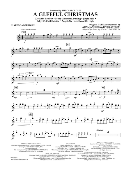 A Gleeful Christmas - Eb Alto Saxophone 1