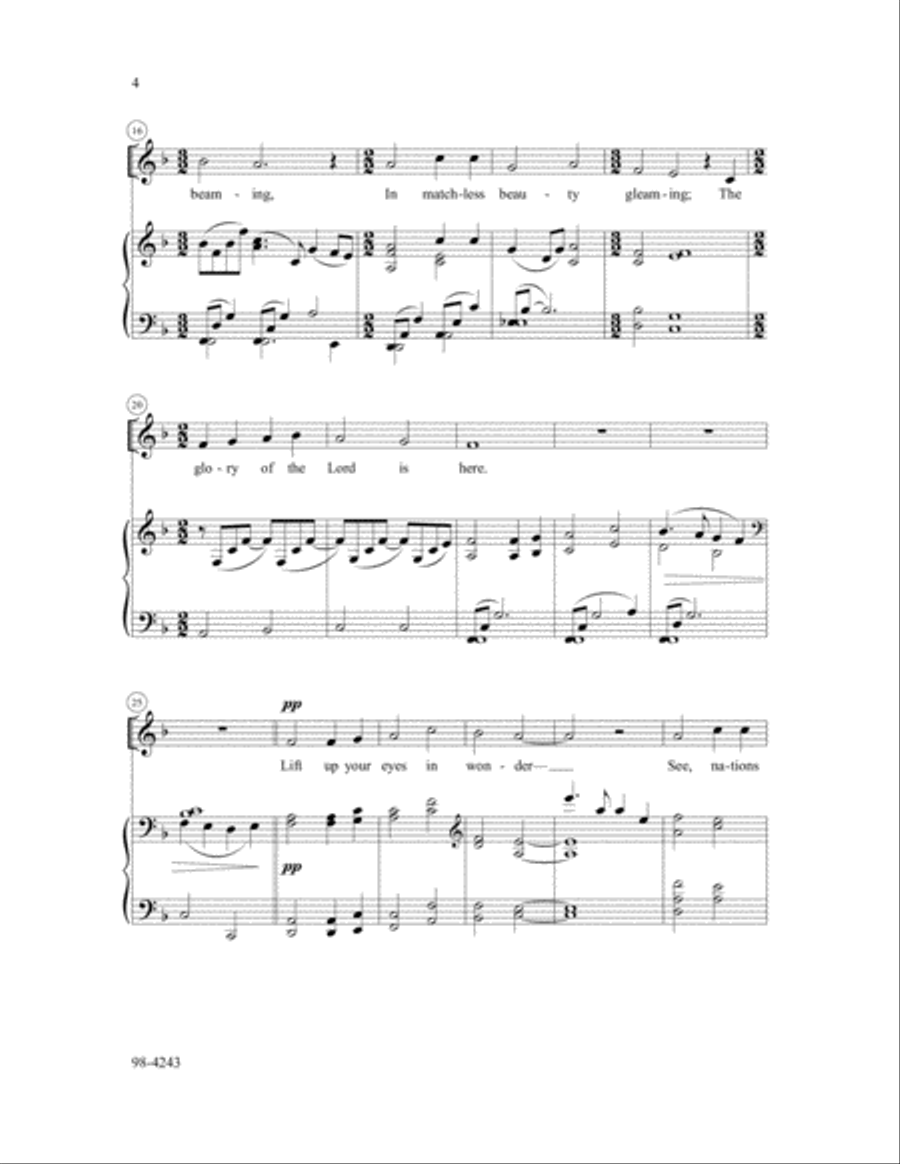 Arise and Shine in Splendor (von Kampen) SA scores gallery preview page 3