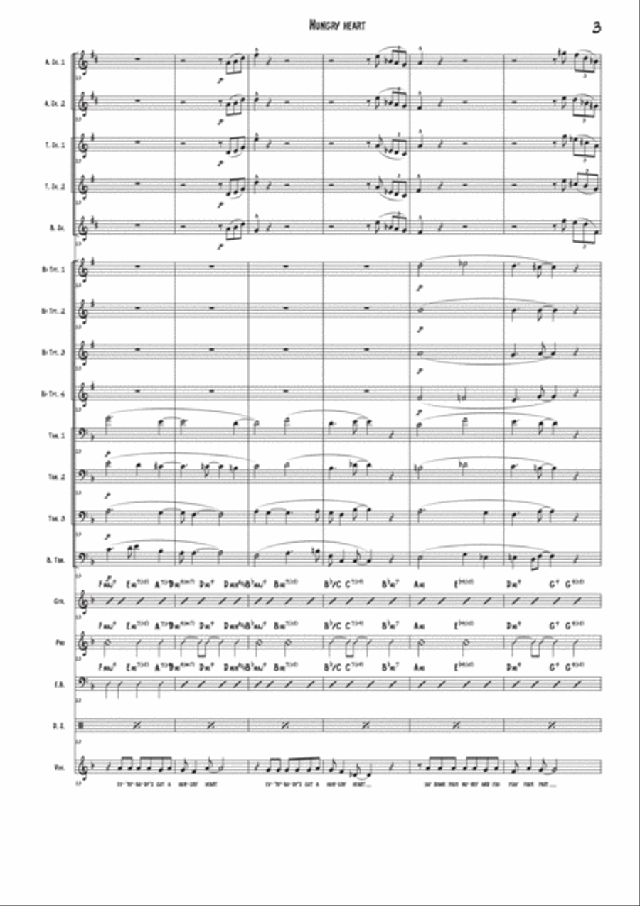 Hungry Heart Jazz Ensemble scores gallery preview page 3