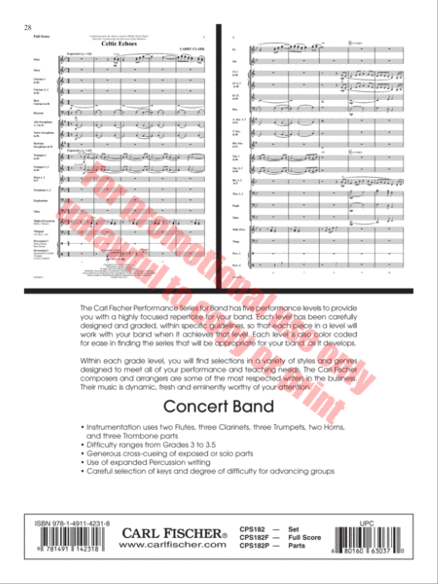 Ghost Run Concert Band scores gallery preview page 29
