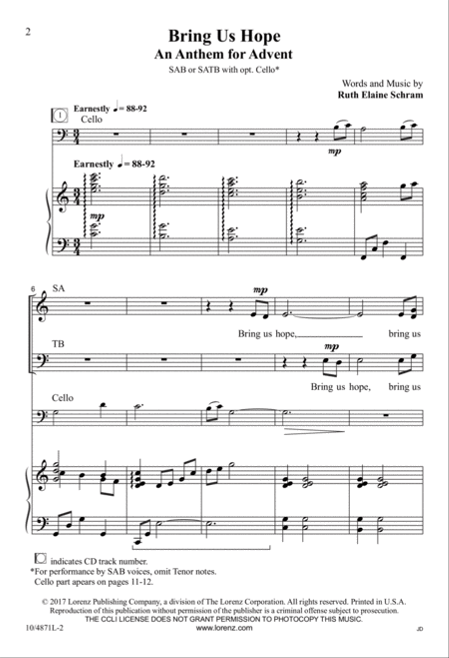 Bring Us Hope 3-Part scores gallery preview page 2