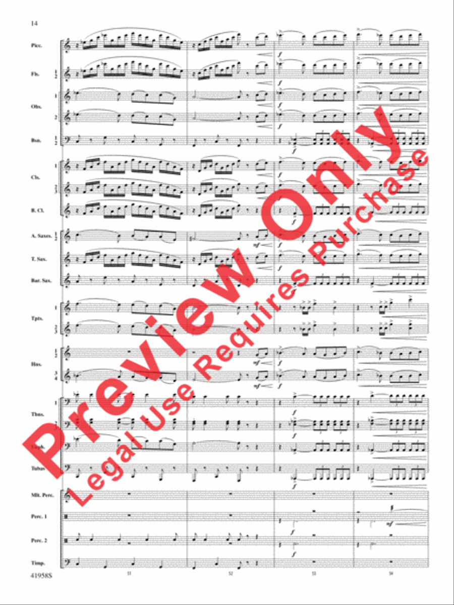 God's Country Concert Band scores gallery preview page 34