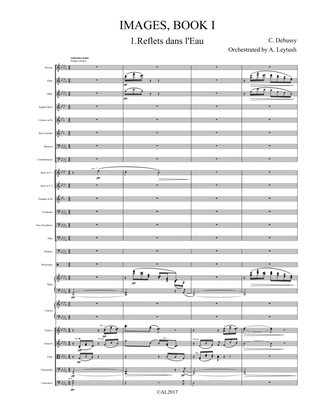 C. Debussy - Images, Book 1, Orchestrated by A. Leytush - Score Only