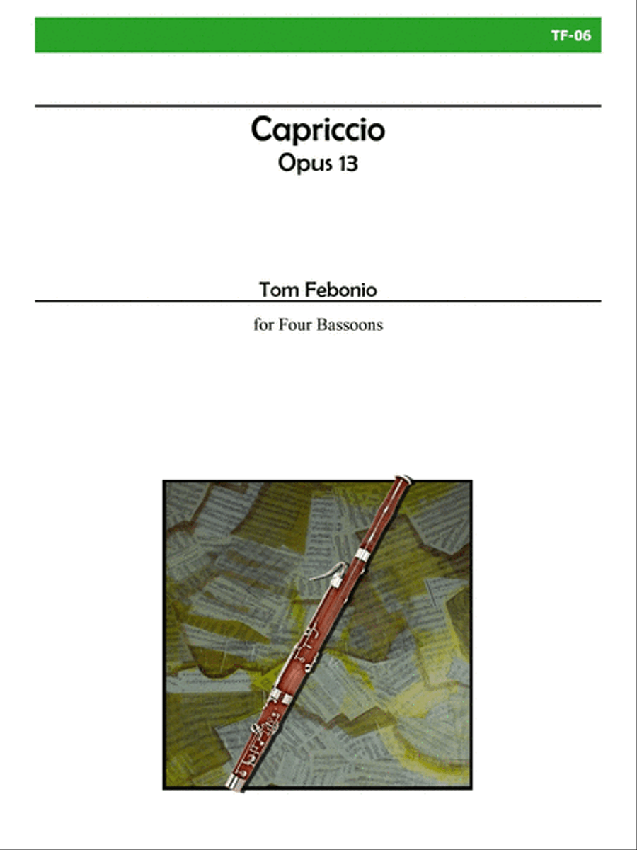 Capriccio for Bassoon Quartet Bassoon Quartet scores gallery preview page 1