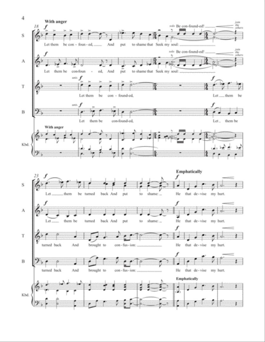 Plead My Cause, O Lord (Revised Version) 4-Part scores gallery preview page 4