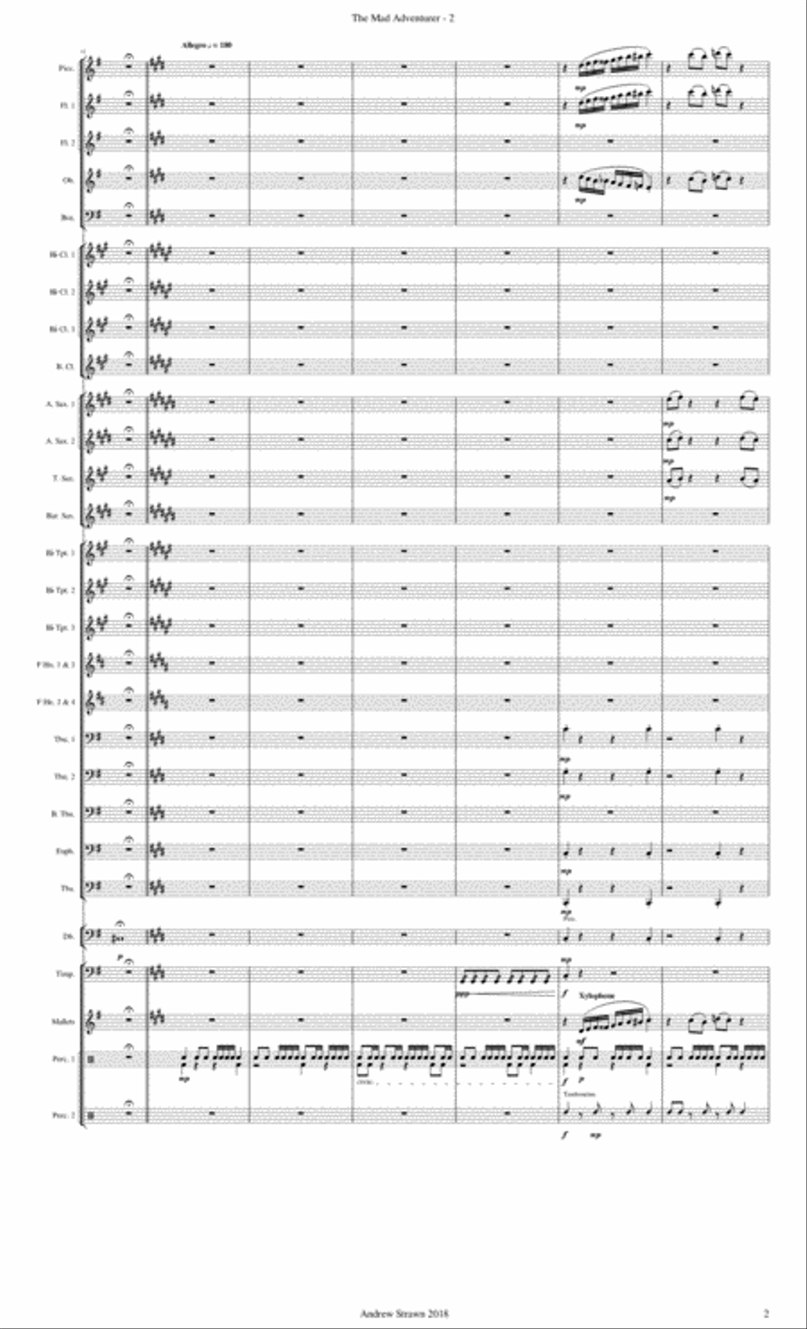 The Mad Adventurer Concert Band scores gallery preview page 4