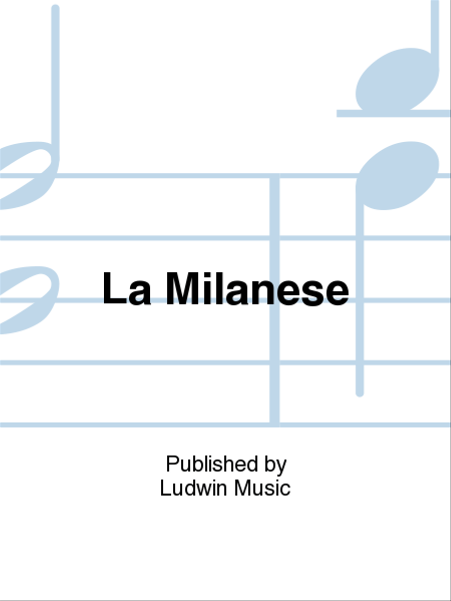 La Milanese La Milanese Piano Accompaniment scores gallery preview page 1