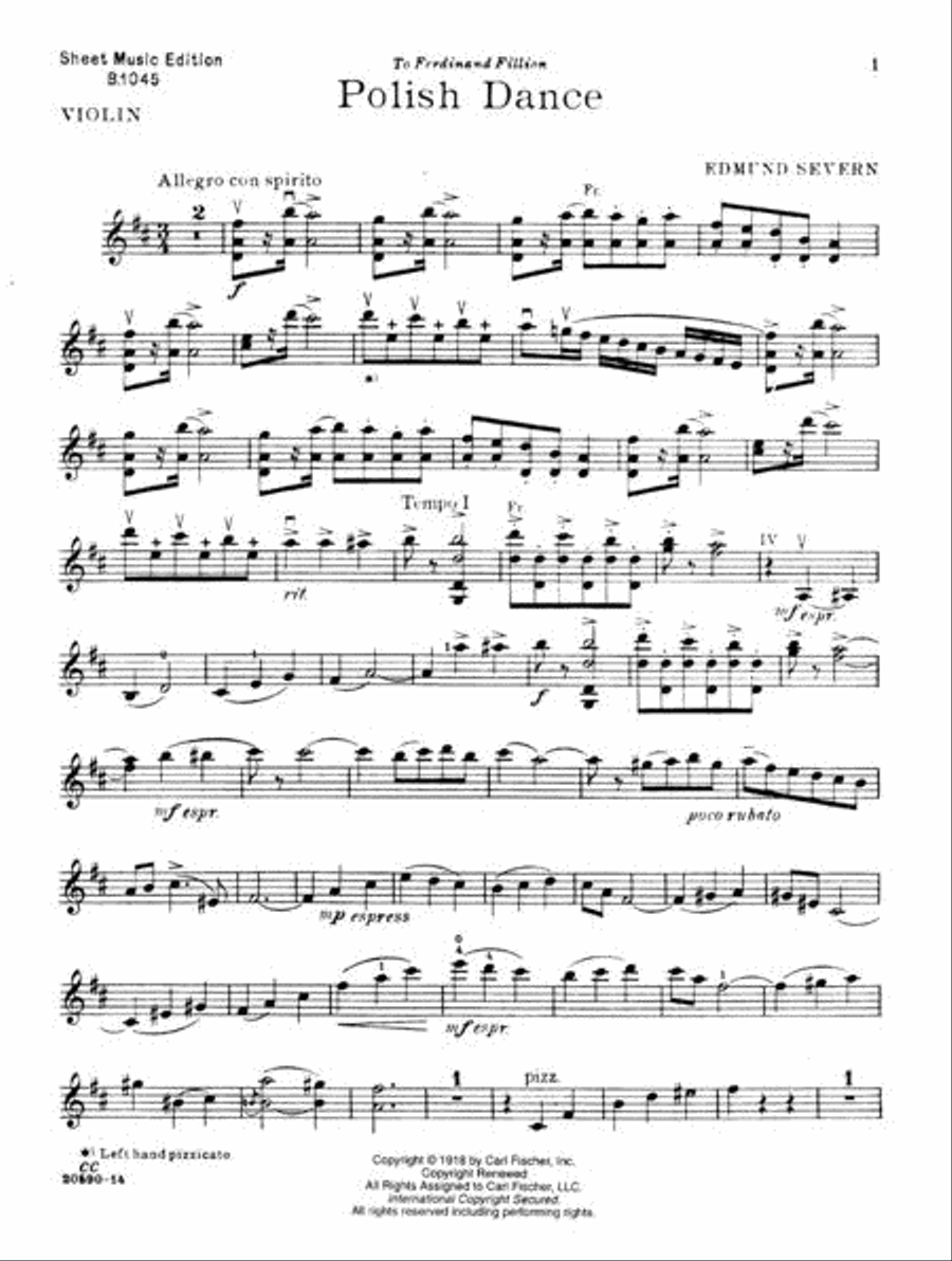 Polish shop dance violin