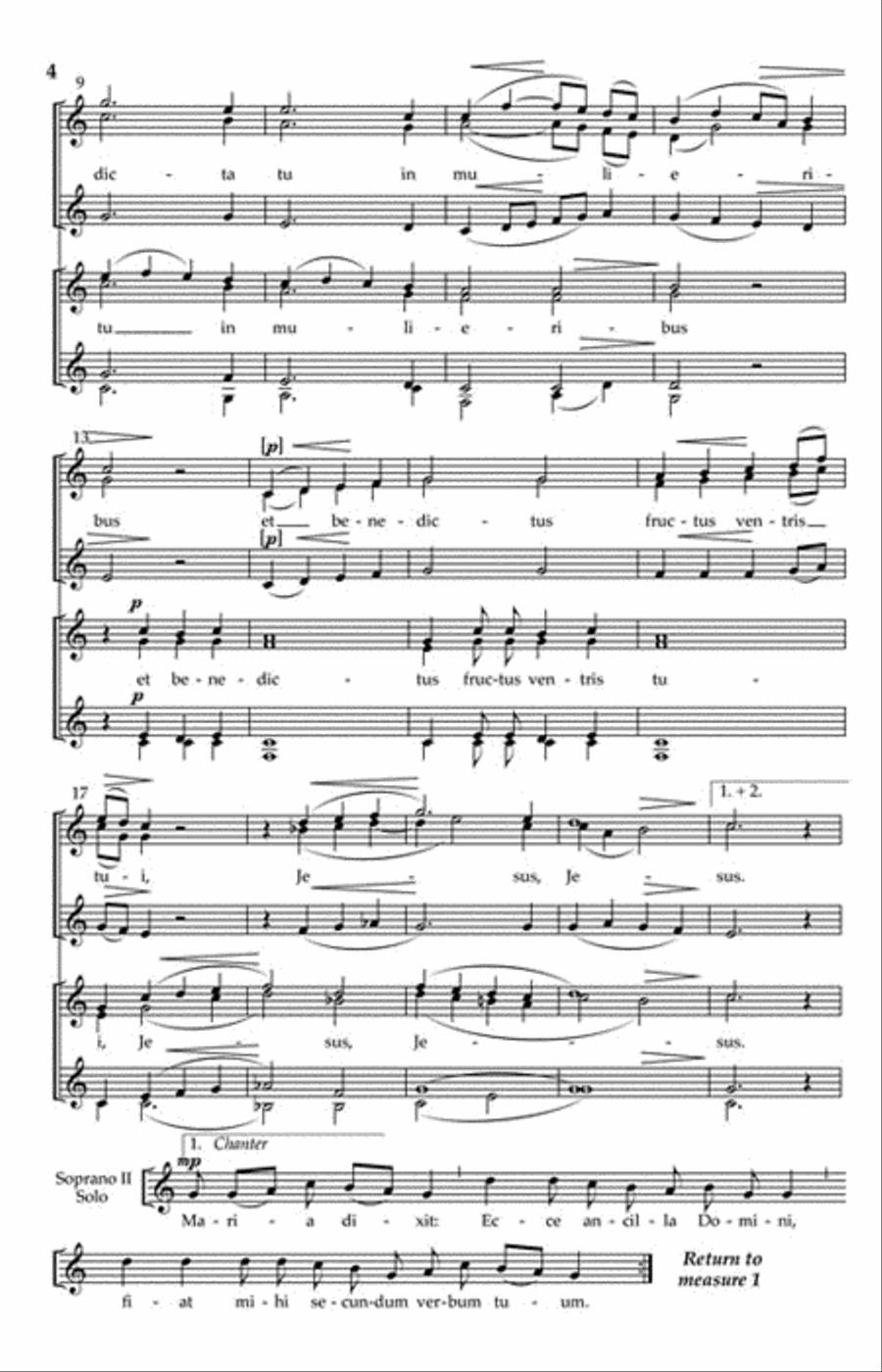 Ave Maria SSA scores gallery preview page 3
