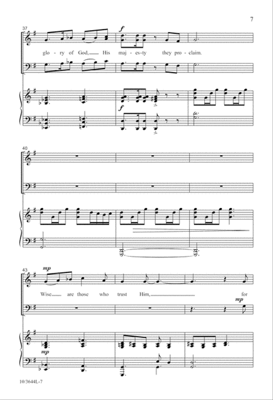We Sing Glory to God! 3-Part scores gallery preview page 7