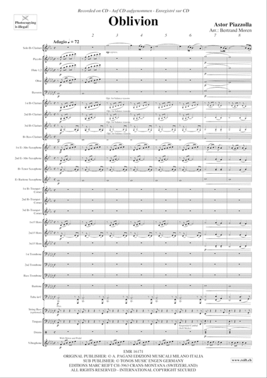 Oblivion Oblivion Concert Band scores gallery preview page 4