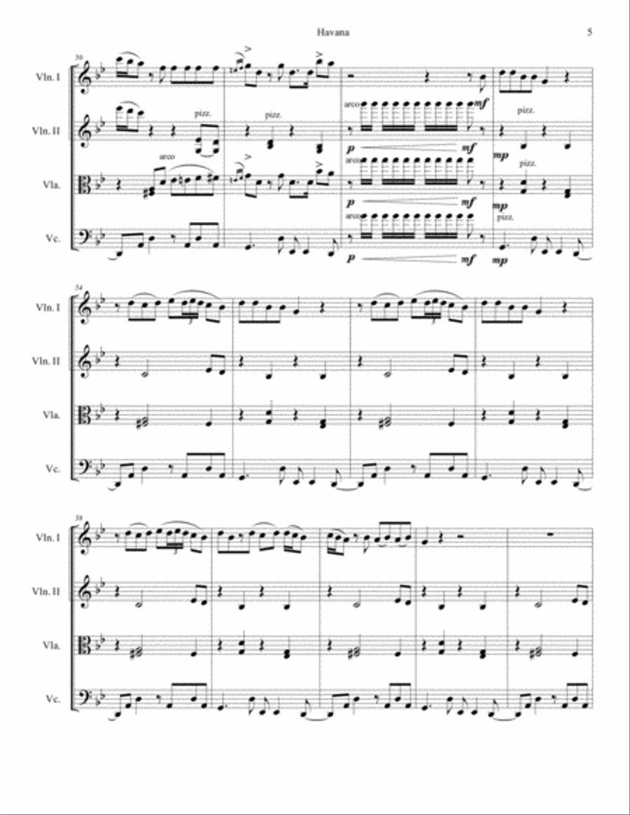 Havana Havana Small Ensemble scores gallery preview page 5
