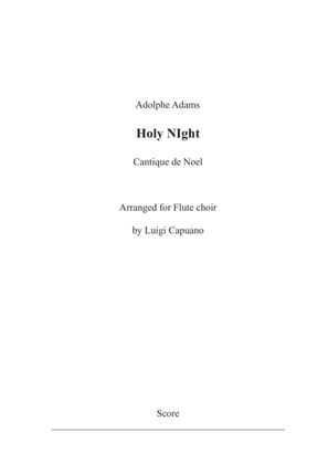 Holy Night - Cantique de Noel (Flute Choir)