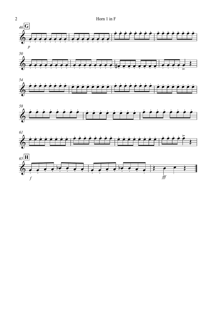 Schubert Rocks! for Horn Quartet French Horn Quartet scores gallery preview page 6