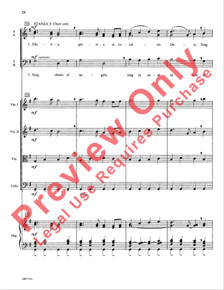 A Festival of Lessons and Carols Choir scores gallery preview page 29
