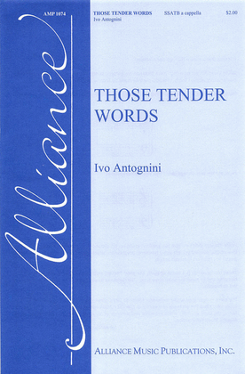 Book cover for Those Tender Words